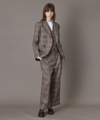 【美品】イザイア　グレンチェック　ジャケット46 セットアップ対応】ウールグレンチェックジャケット
