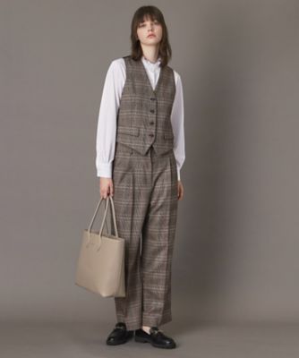 martinique 平織サマーチェックポプリンジレ martinique(マルティニーク)の平織サマーチェックジレ