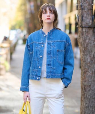 ＜DRESSTERIOR (Women)＞ヴィンテージバンドカラーＧジャン（２００２５４８１６３）