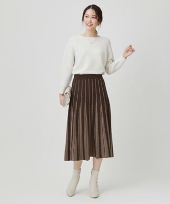 手洗い可】ニットフレアスカート（2002548182