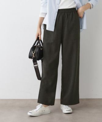 ＜Dessin (Women)＞【ウエストゴム・洗える】コンフォートワイドパンツ（２００２５４８３７６）