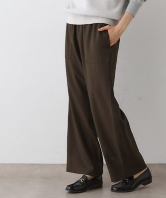 ウエストゴム・洗える】コンフォートワイドパンツ