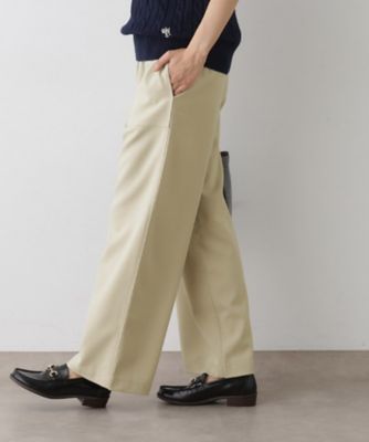 ウエストゴム・洗える】コンフォートワイドパンツ