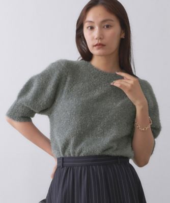 【SALE】OPAQUE.CLIP (Women)/オペークドットクリップ キラキラボリュームスリーブニット(2002548386) グレー614 トップス【三越伊勢丹/公式】