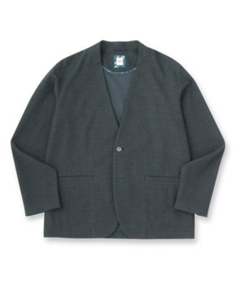 抗菌防臭】バーズアイメッシュノーカラージャケット