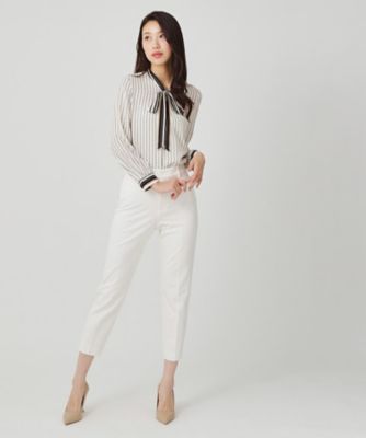 チェーン柄ボウタイブラウス チェーン柄ボウタイブラウス - SOÉJU online store｜上質な大人