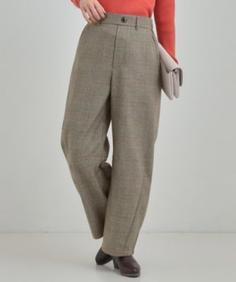 あったか】チェックカーブパンツ（2002548523） | SHOO LA