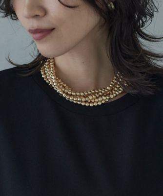 ＜GALLEST (Women)＞ボールチェーンチョーカーネックレス（２００２５４８５２７）