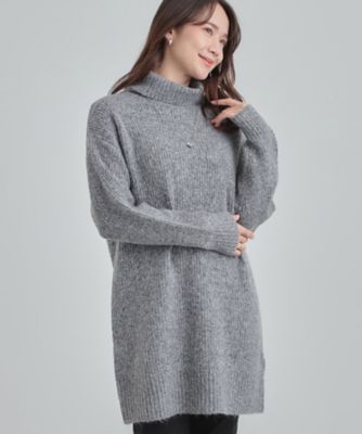 ＜SHOO LA RUE (Women)＞【洗濯機可／Ｓ－ＬＬ】女性らしい美シルエット　ニットチュニックワンピース【ＣＩＲＣＲＩＣ】（２００２５４８５４０）