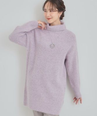 洗濯機可／S－LL】女性らしい美シルエット ニットチュニック