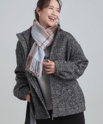 ＜SHOO LA RUE (Women)＞スタンドツイードブルゾン（２００２５４８５４１）