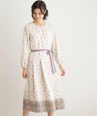 ＜LAURA ASHLEY＞【洗える／同柄アイテムあり】ライリー　バタフライズ柄　ワンピース（２００２５４８５６７）