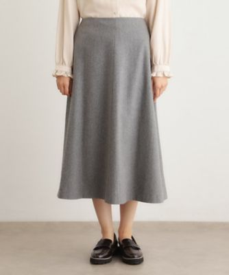 美品 セリーヌ ヘリンボーン ウール フレアスカート 38 グレー ウール混】フレアスカート（2002548570） | LAURA ASHLEY