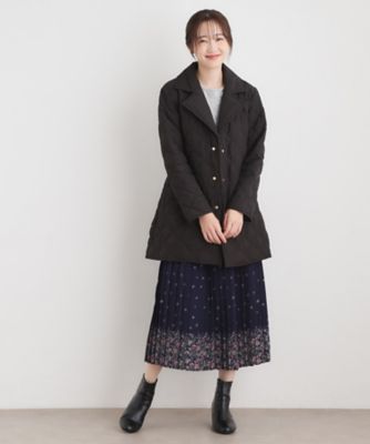 シングルブレステッド キルトコート（2002548571） | LAURA