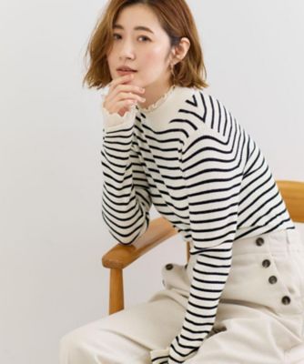 プリーツレイヤードニットプルオーバー（２００２５４８５８４）