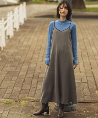 ジルボー　キャミワンピース　Mサイズ　美品 STYLEMIXER | フリンジパネルキャミワンピース (ワンピース(ロング