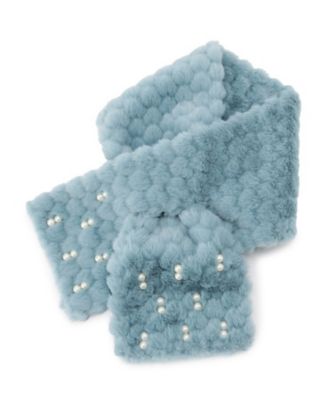 フェイクファーハート型ビジューマフラー（2002548616