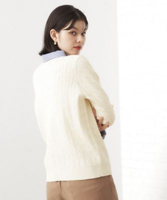 sheller レイヤード風ニット sheller シェリエ レイヤード風ニット