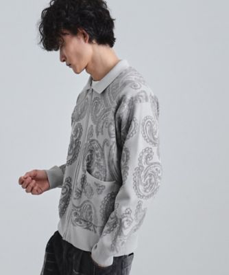 ＜tk. TAKEO KIKUCHI (Men)＞【洗える】ペイズリージップカーディガン（２００２５４８８２９）