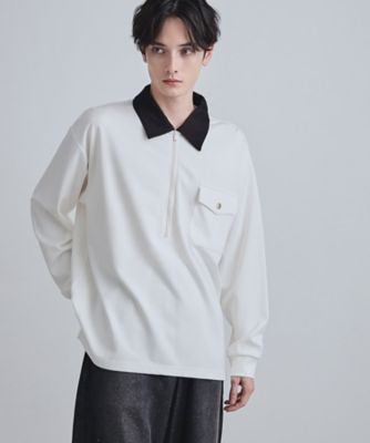 [専用出品]Takashi ハードポンチハーフジップポロカットソー（2002548849