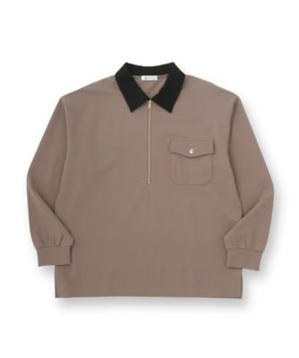 ハードポンチハーフジップポロカットソー（2002548849