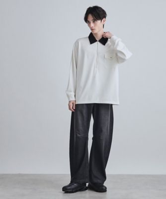 ハードポンチハーフジップポロカットソー（2002548849