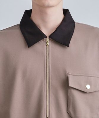 ハードポンチハーフジップポロカットソー（2002548849