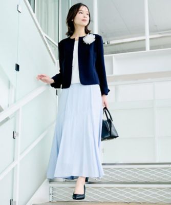 洗える／セレモニーにも／後ろウエストゴム】ロングスカート