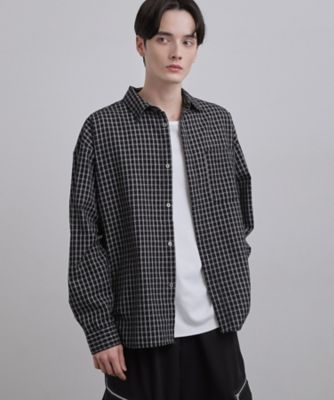 roku 完売 チェックタイ シャツ 18aw新作 ロッキーモンロー Rocky Monroe チェックシャツ ネルシャツ 長袖