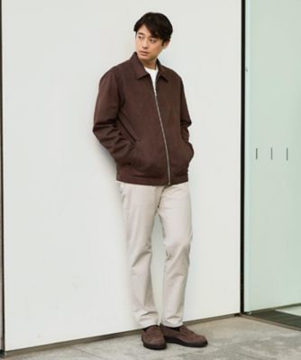 フェイクスエードジップブルゾン【手洗いOK