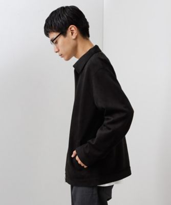 【miso721】FreshServiceジップアップ ブルゾン フェイクスエードジップブルゾン【手洗いOK