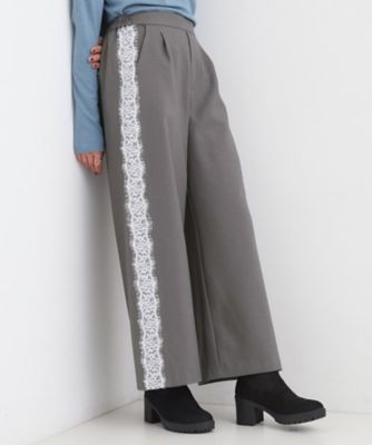 サイドレースワイドパンツ（2002548932） | SHOO LA