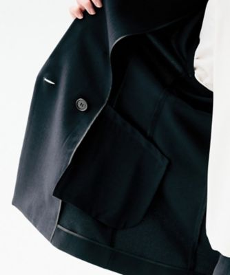 接触冷感／UVカット／洗える】エアリー ダブルブレストジャケット