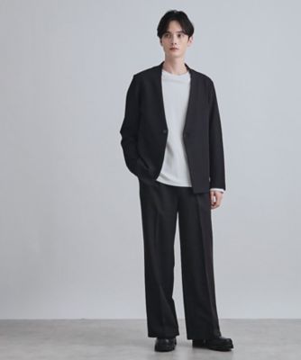 大幅お値下げ！新品未使用タグ付き♡cen.made in Japanジャケット セットアップ対応】360度ストレッチノーカラージャケット