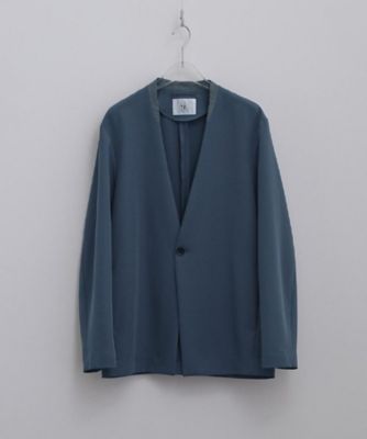 セットアップ対応】360度ストレッチノーカラージャケット