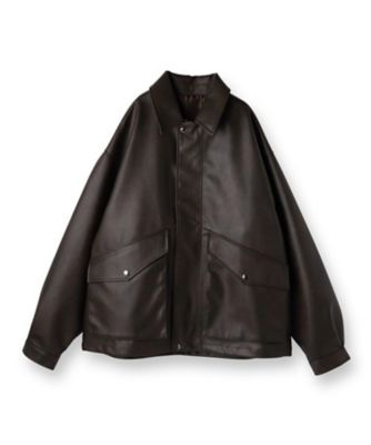 フェイクレザーフライトジャケット（2002548954） | tk