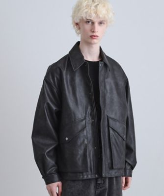 TK フェイクレザーフライトジャケット（2002548954） | tk