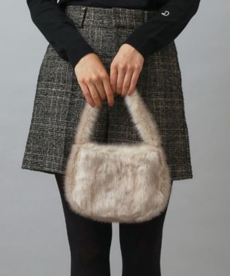 DRESSTERIOR (Women)/ドレステリア コンパクトフェイクファーバッグ(2002549129) ベージュ052 ハンドバッグ【三越伊勢丹/公式】