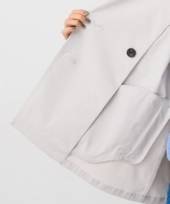 【はっ水／洗える／セレモニーにも】タスランショートトレンチコート（２００２５４９６２３）