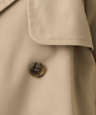 【はっ水／洗える／セレモニーにも】タスランショートトレンチコート（２００２５４９６２３）