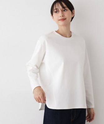 【美シルエット♡】CHANEL カットソー 美シルエット／洗える】切替カットソー（2002549651