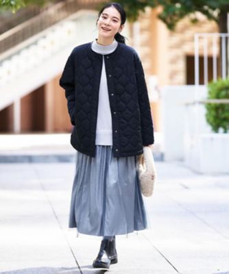 キルトノーカラージャケット（2002549654） | Dessin (Women