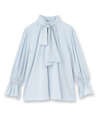 UV機能／はっ水／セレモニー】2WAYボウタイブラウス