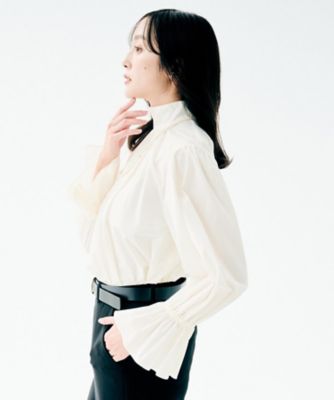 UV機能／はっ水／セレモニー】2WAYボウタイブラウス