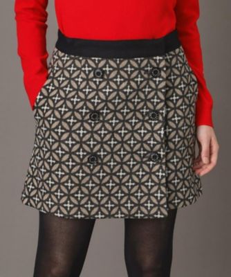 ＜DRESSTERIOR (Women)＞【ｏｔｏｎａＭＵＳＥ　１１月号掲載】オーバーラップジャカードミニスカート（２００２５４９６７８）