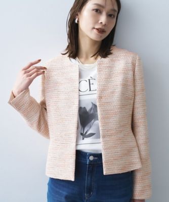 ＜UNTITLED (Women)＞ツイード　ペプラムジャケット（２００２５４９６７９）