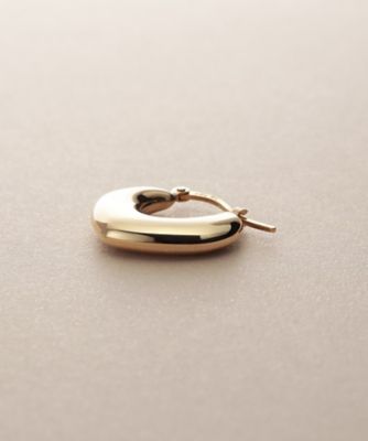 【2月月間目玉商品】新品未使用♡K10台フープピアス(直径12ミリ） K10中空ハートシェイプ フープピアス（2002550709