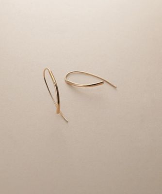 ＜COCOSHNIK (Women)＞Ｋ１０中空マーキス　フックピアス（２００２５５０７１３）