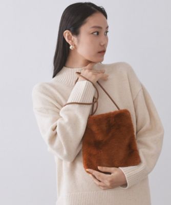 OPAQUE.CLIP (Women)/オペークドットクリップ フェイクファースクエアミニポシェット(2002550733) オレンジ069 旅行用かばん・バッグ【三越伊勢丹/公式】