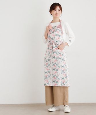 ロミリー柄 エプロン（2002550855） | LAURA ASHLEY/ローラ